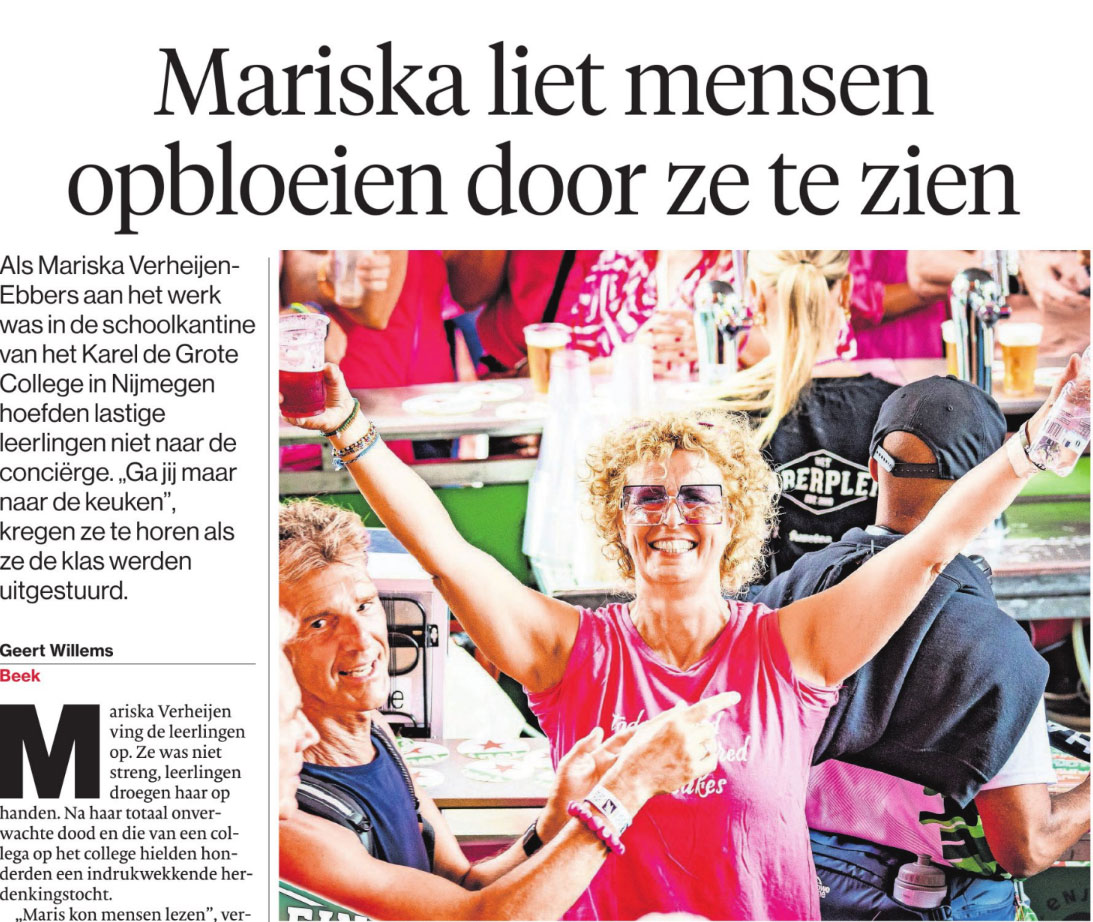 Mariska liet mensen opbloeien door ze te zien